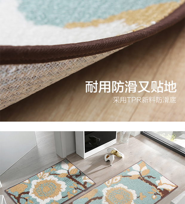 hiên lớn của nhà bếp mat thảm thảm không trơn trượt cửa tấm thảm chùi chân mat thảm cửa mat 80 - Thảm sàn thảm chùi chân chống trượt