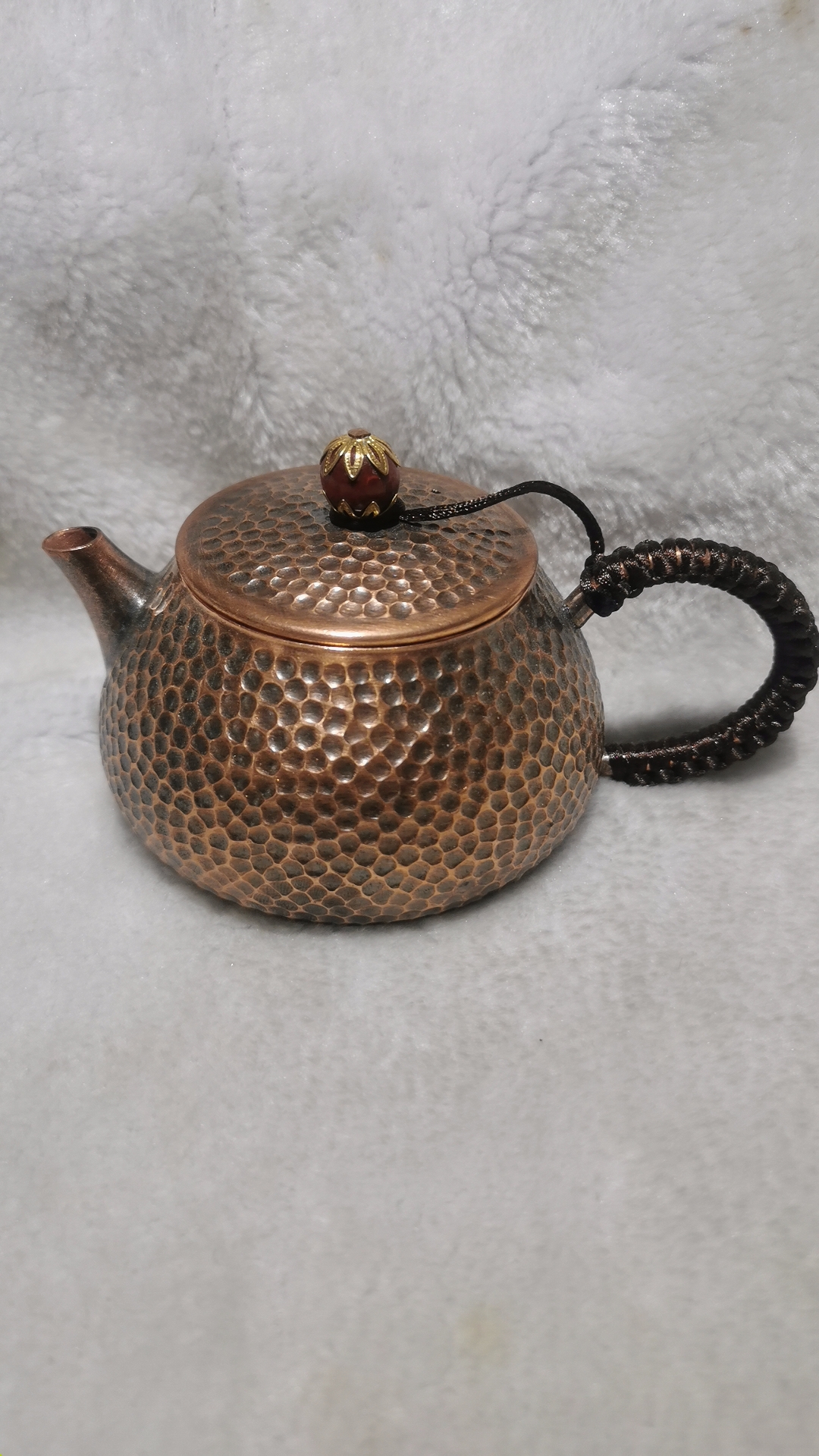 Handmade pure copper to make old style small teapot bubble teapot