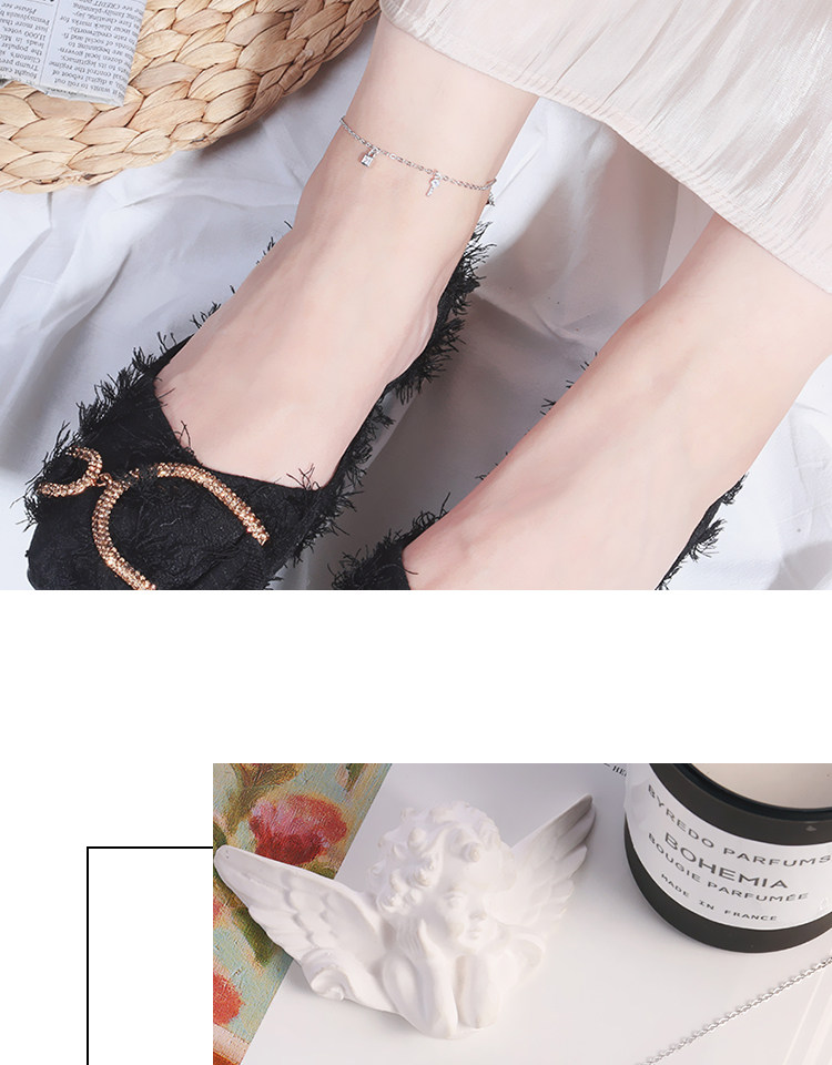 Bracelet de cheville Femme OTHER   en Argenterie - Ref 3101929 Image 8