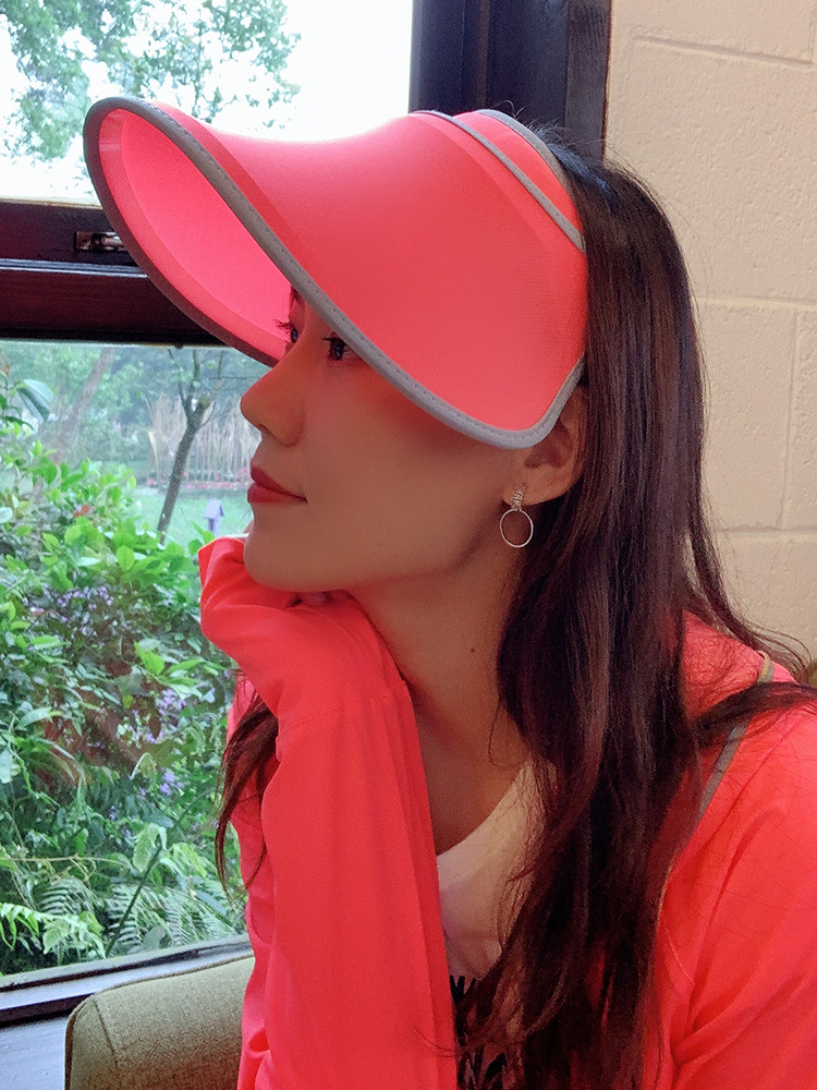 Hou Yi hoii ice ice with the same hat large sun visor anti-UV telescopic cap folding cap sun visor sunscreen cap