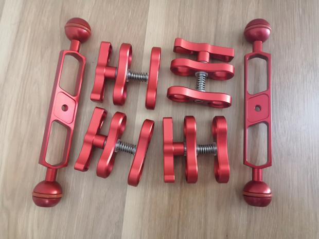 Diving Equipment Accessories Aluminum Alloy Butterfly Clip Diving Light Arm Single Handheld Camera Bracket Accessories