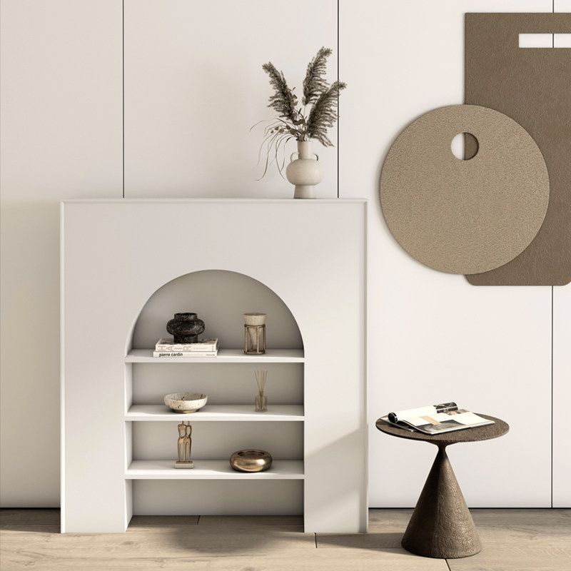 Fireplace French decoration cabinet living room European type porch light luxury modern frame background wall simple TV cabinet