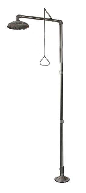 Full 304 stainless steel emergency sprint shower bath eye safety spray thrower Benchamp manufacturer direct