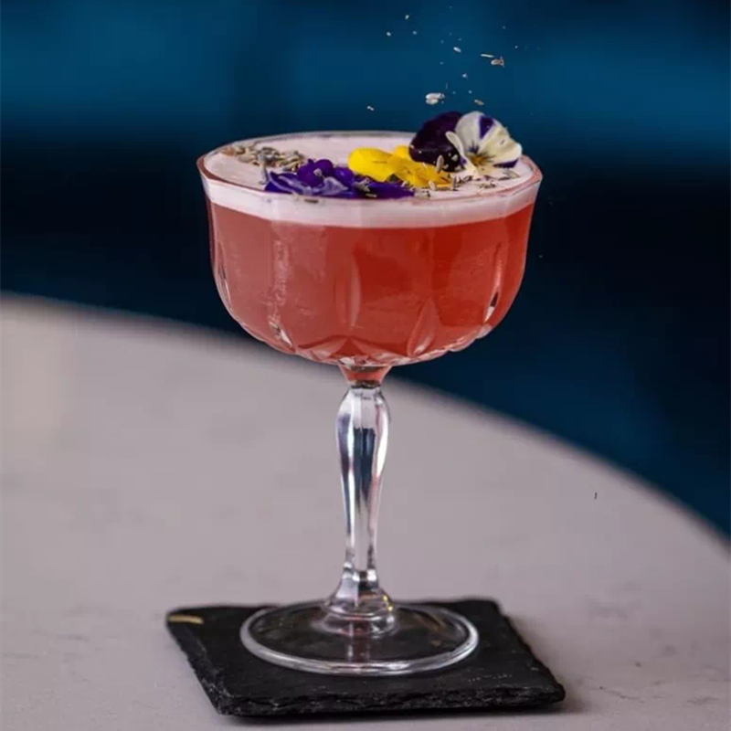 Italy imported RCR crystal wide-mouth champagne glass Aobai engraved classical cocktail glass sweet wine sparkling wine glass