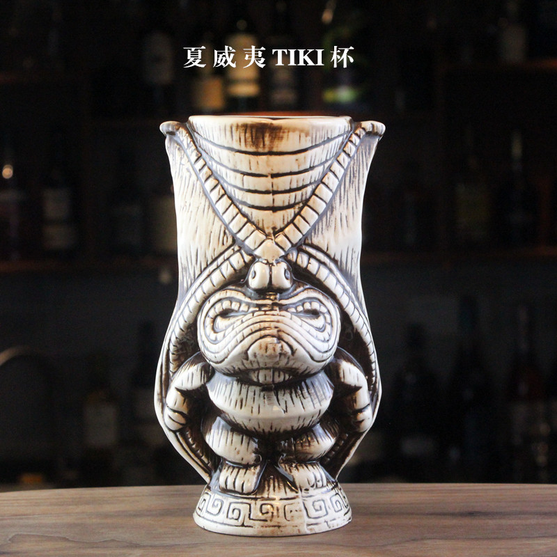 Ceramic Mask Tiki Cup Creative TIKI MUG Tiki Cup Hawaiian Cocktail Glass Martini Glass