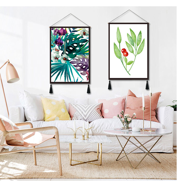 trang trí Scandinavian ins tấm thảm hộp mét vải bông cây vải vải nền bối cảnh treo che chắn bức tranh vải - Tapestry tham trang tri