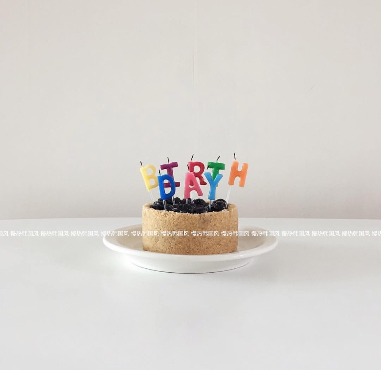 Korea inshappybirthday colorful letter birthday creative candle smoke-free decorative cartoon candle
