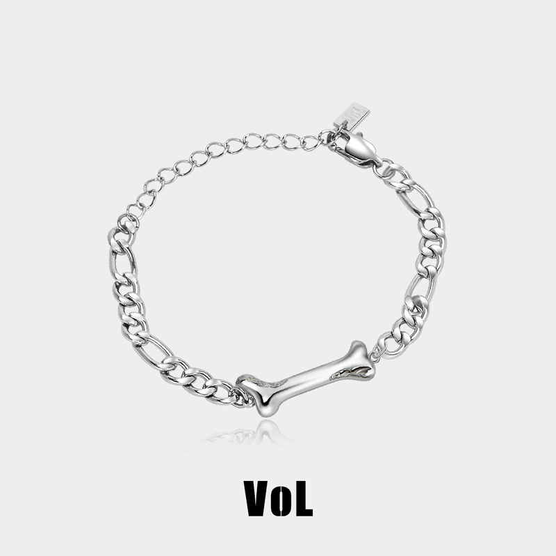 Vol Original Design Puppy Bone Bracelet for Couples, Niche Non-Fading Titanium Steel Gift for Boys and Girls, 2025 New Model