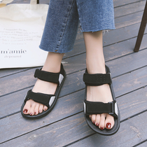 Korean sandals students flat shoes children summer fashion all simple mother soft bottom old sandals tide