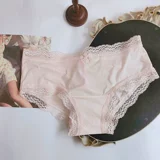 [pinkgirl热卖性感低腰欧美蕾丝边冰丝牛奶丝女士内裤无痕少女三角]