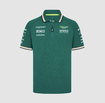 24 New F1 racing suit Aston Martin Racing summer short-sleeved T-shirt quick-drying top mens POLO shirt