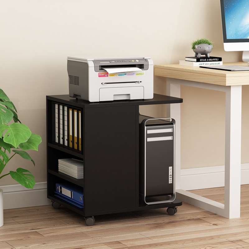 Home Office Brief Nursery Shelving Shelf Desktop Computer Host Base Castray Host Shell Shelf Removable Pulley