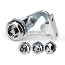 Turn tongue lock Inner triangle S lock cylinder four corner stainless steel lock cabinet chassis mechanical equipment small door lock