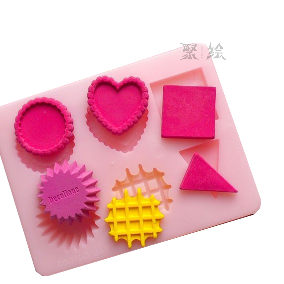 Japanese padico Patig simulation clay toys desserts fruit letters series silicone molds