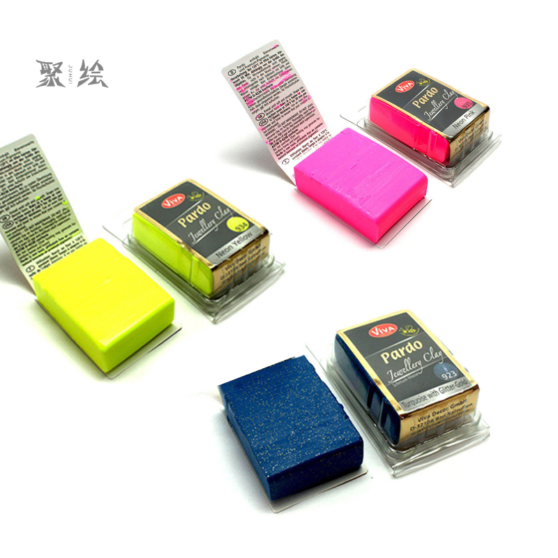 German Import Viva Exclusive Soft Pottery Clay Jewellery Ornaments Decoration Metal color fluorescent color Pardo hyperlinks 3