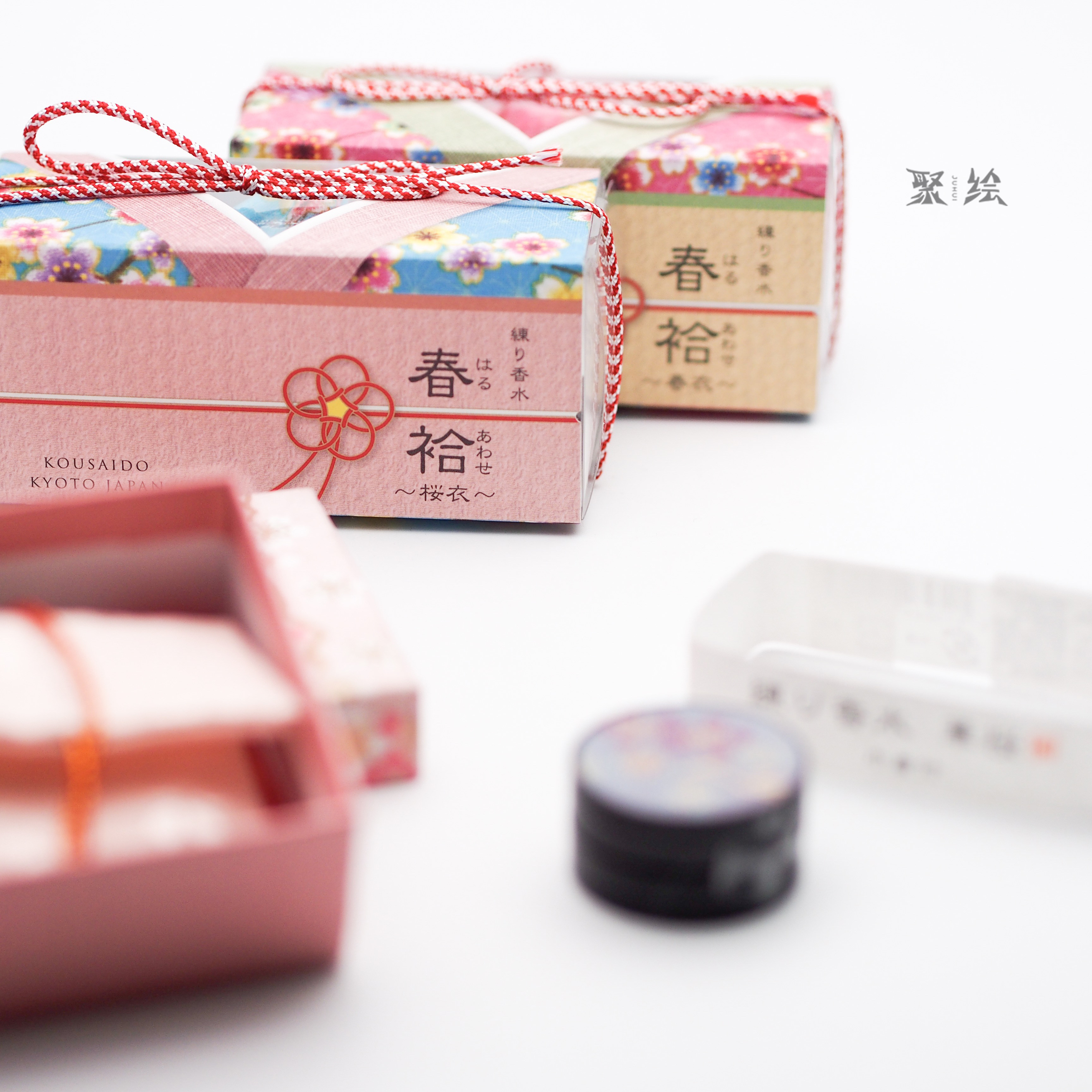 Japan Xiangcaitang solid balm Sakura balm Huaying Yaying Chunyi Yingyi ancient style perfume sachet fresh