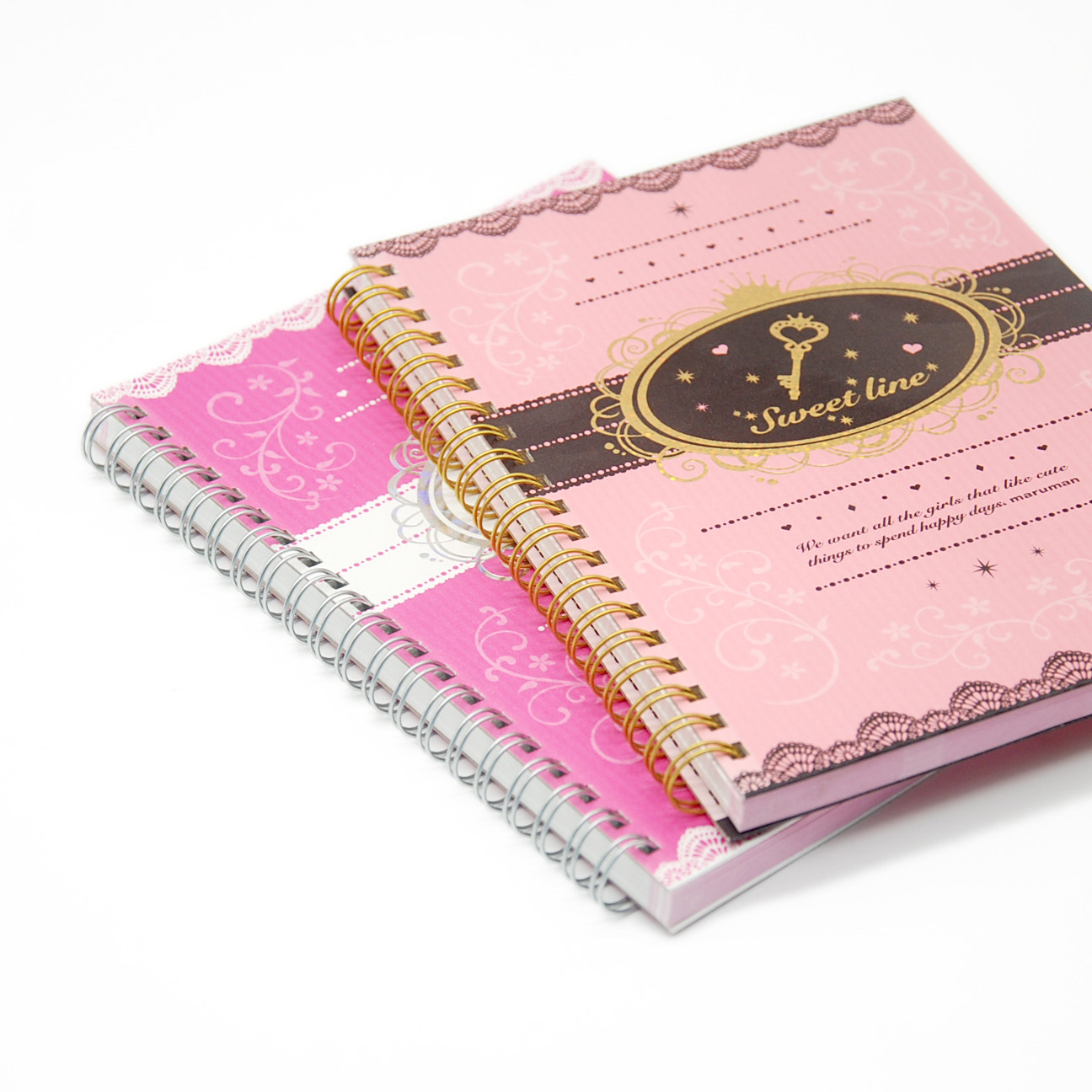 Japanese maruman full of Levin Sweetline notebook spiral ring retro notebooks General
