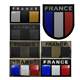High-brightness luminous Velcro seal laser-cut IR armband French flag patch reflective English square seal
