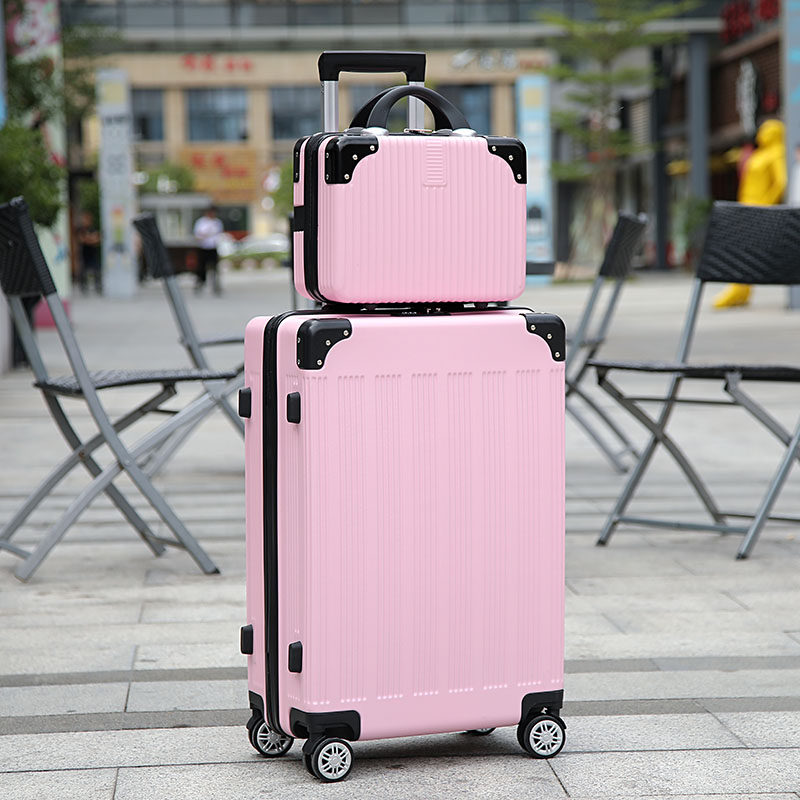 Suitcase schoolgirls ins nets red new 20 24 28 inch universal wheel pull-lever password travel leather suitcase man