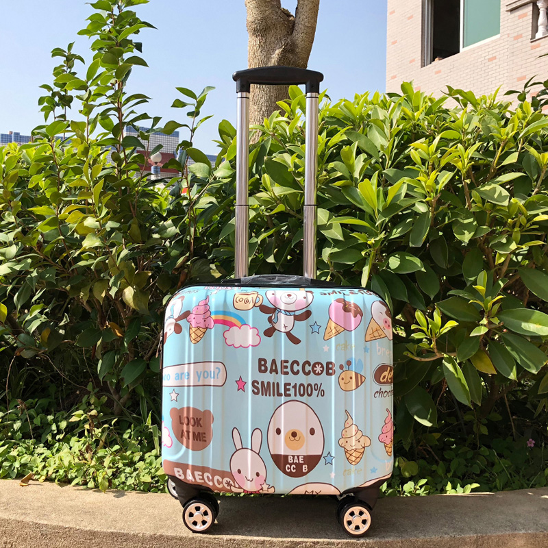 The small suitcase woman 18 inch mini - wheel pull box fashionably 16 inch boarding pass box male suitcase