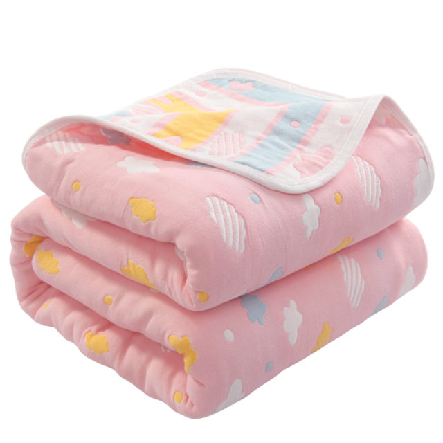 Towel quilt pure cotton six-layer gauze thickened children's baby summer cool quilt pure cotton double single air-conditioned blanket summer