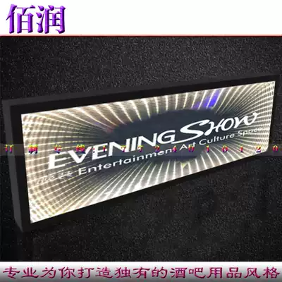 LED bar glowing letters 3D hand placard night glowing wine props birthday atmosphere produce placard