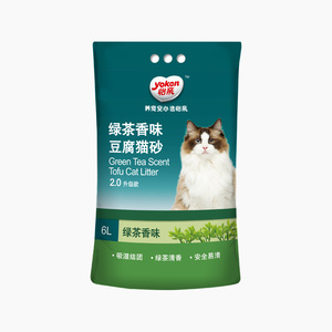 【波奇网旗舰店】怡亲绿茶猫砂豆腐6L