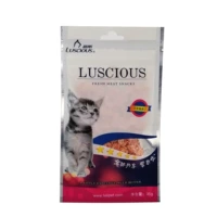 Lusi mèo snack cá hồi thái hạt lựu 35g thú cưng hải sản cá biển dinh dưỡng khô chọn mèo ướt thức ăn mua thức ăn cho mèo