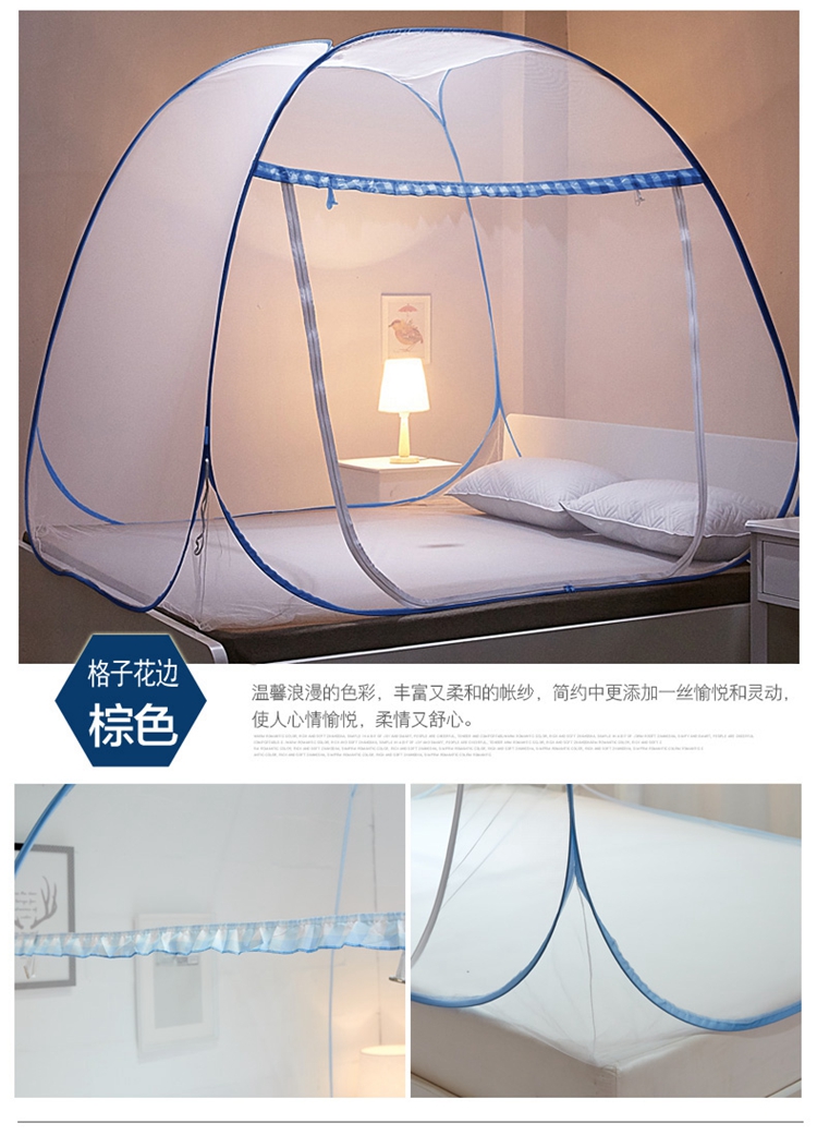 Mông Cổ yurt muỗi net miễn phí cài đặt 1.8 m giường 1.5 mét nhà 2018 new cửa đôi duy nhất 1.2 M ký túc xá sinh viên