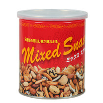 Dried fruits imported from Japan Sanyo fruit mixed small fish peanut rice cracker 215g 0186 iron can