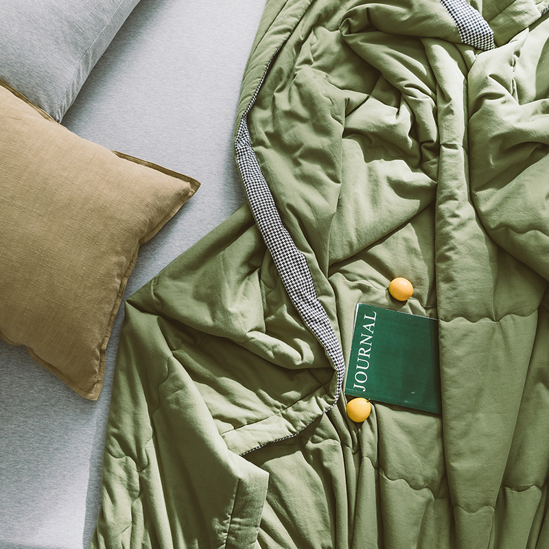 Thousands of birds Gwide edges full cotton Summer quilted by air conditioning Washed Cotton Pure Cotton Double Air Conditioning Room Cover Quilt By Summer Thin Quilt