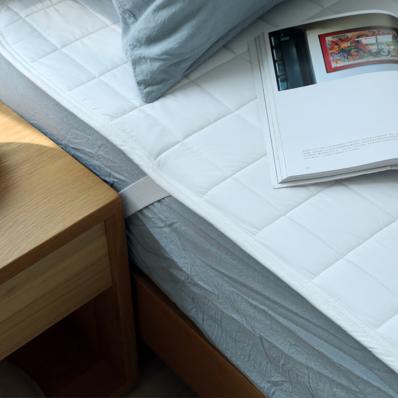 Dreammar Day Style Simple Mattress Bed Cushion Spring Summer fixed bed Hat Antibacterial Fiber Thin Bed Bedding Dust-Proof Cushion