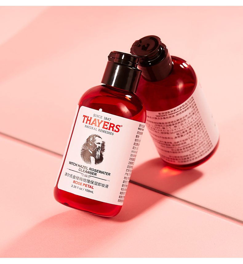 THAYERS 津尔氏 金缕梅玫瑰保湿卸妆液 100ml 聚划算+天猫优惠券折后￥19包邮（￥39-20）