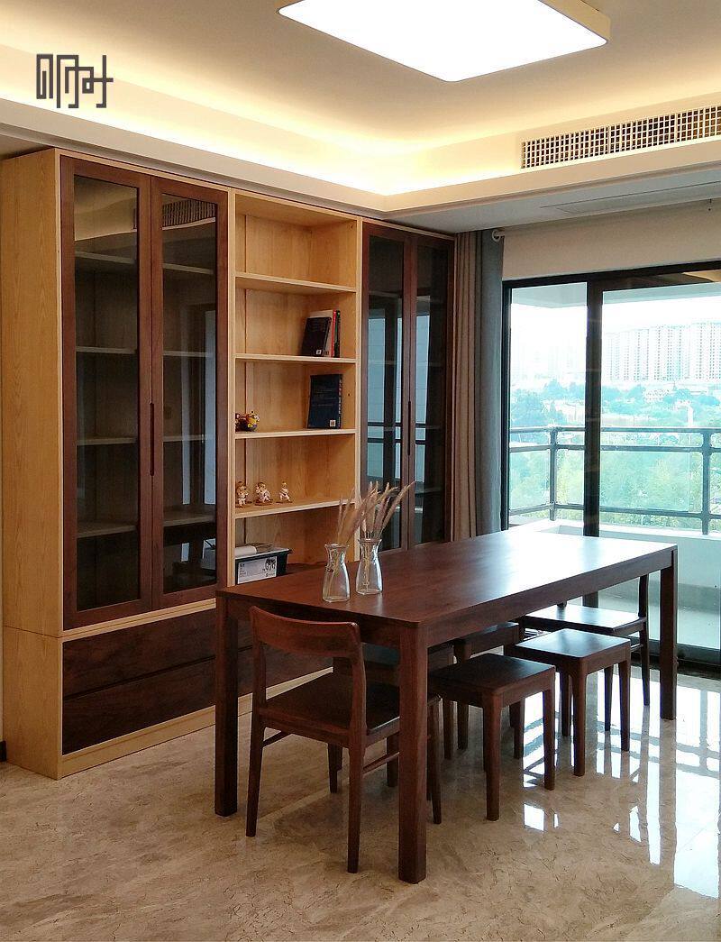 Tomorrow, wood made simple white wax cherry hard maple black walnut full log socket full log wall