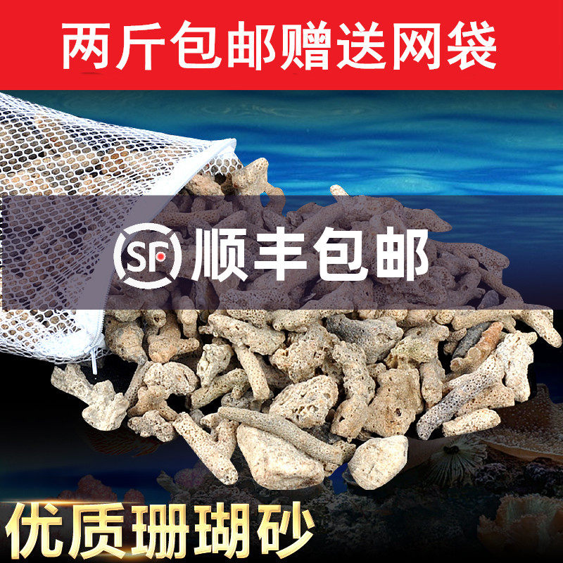 Coral Stone Coral Sand Philippine sand fish tank filtration material Scape Natural stone Coral Bone Base Sand 1 catty