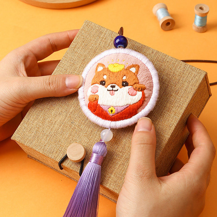 Aka Peace Talisman Hand Embroidery DIY Kit,