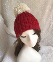 Christmas hat warm and lively gift in winter ready-made wool thread fully hand-knitted