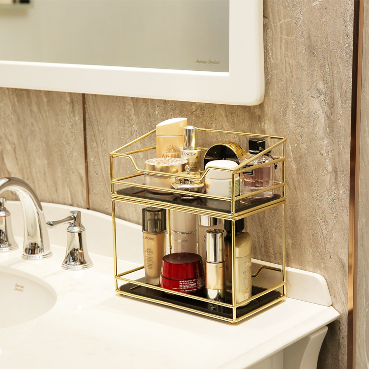 Bathroom Makeup room Cosmetic Storage Box Handwashing Desk Pendulum skin care products Shelf Desktop Makeup Desk Makeup box