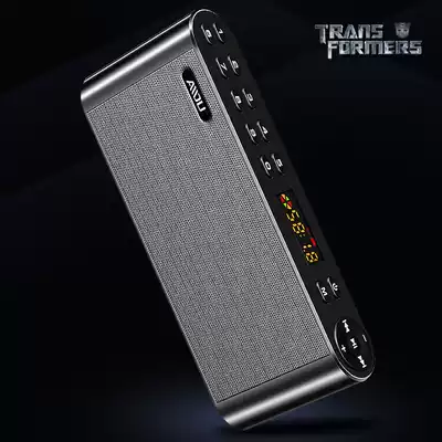 Portable Bluetooth speaker alarm clock clock speaker subwoofer stereo old man Radio card U disk small audio