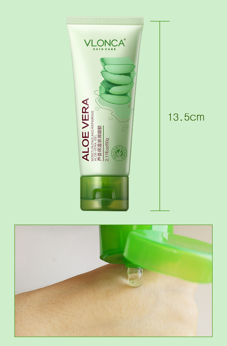 Gel Vennyka Aloe Vera chính hãng Gel hydrating Cải thiện mụn trứng cá Prsunding Shrink Pores Hand Frost Cream Men and Women
