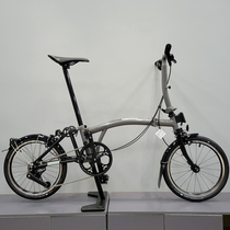 Fuyao discontinued brompton British Xiaobu folding bicycle P series M handlebar S handlebar 4-speed storm gray bicycle