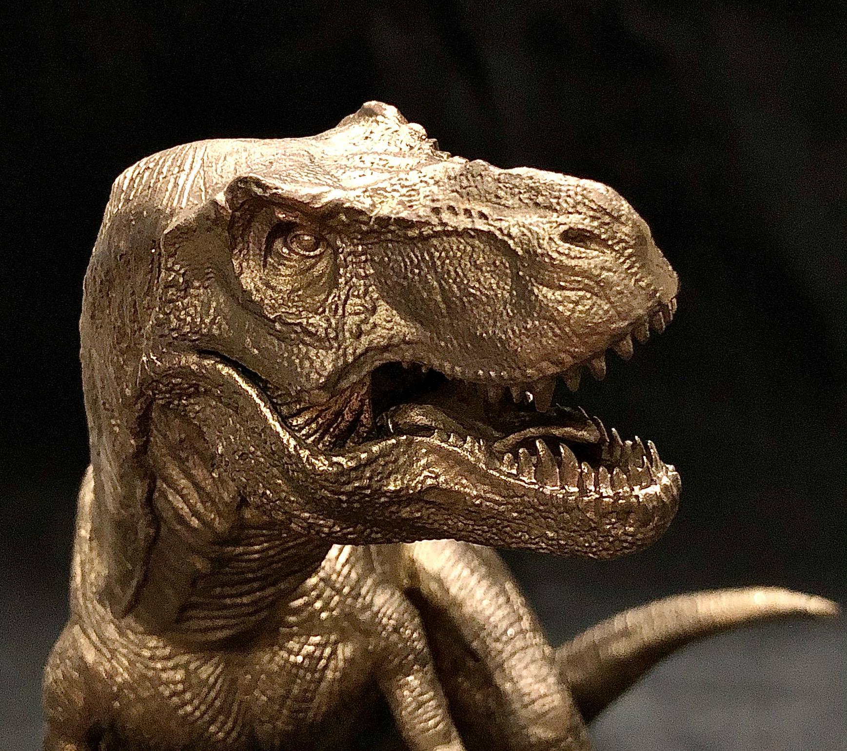 IKKI: ancient biological series barking dragon bronze solid finishings Jurassic Park bronze custom-made