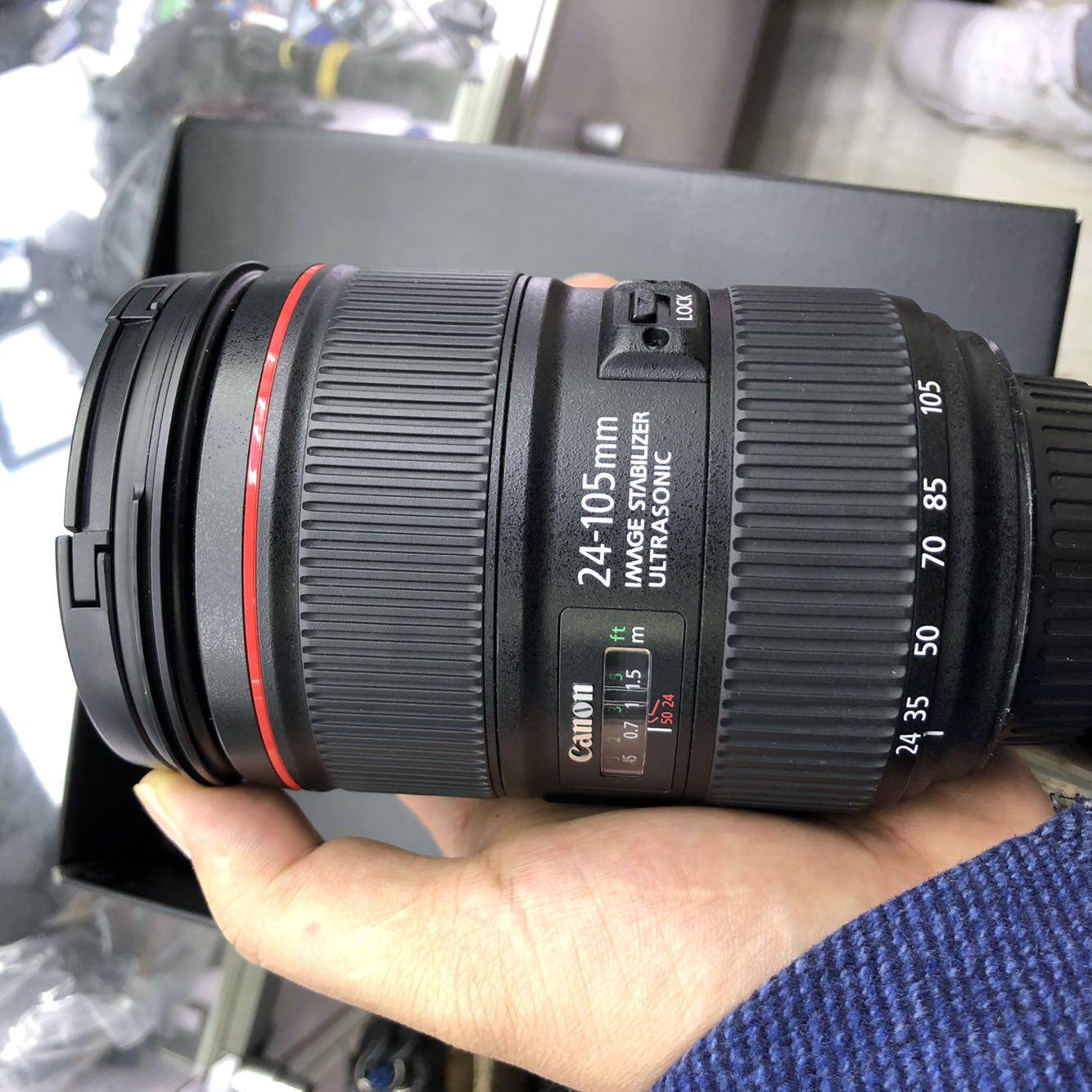Canon 24-105F4 2nd generation lens EF 24-105mm f4L IS II USM Red Circle Standard zoom