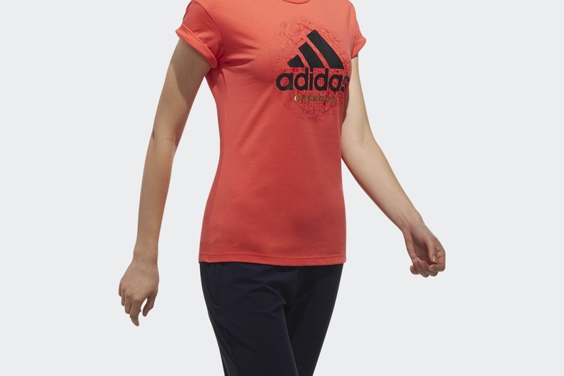 Adidas Official TEE CD Áo thun thể thao nữ tay ngắn DT2535 DT2536 DT2534 - Áo phông thể thao áo ba lỗ tập gym nữ