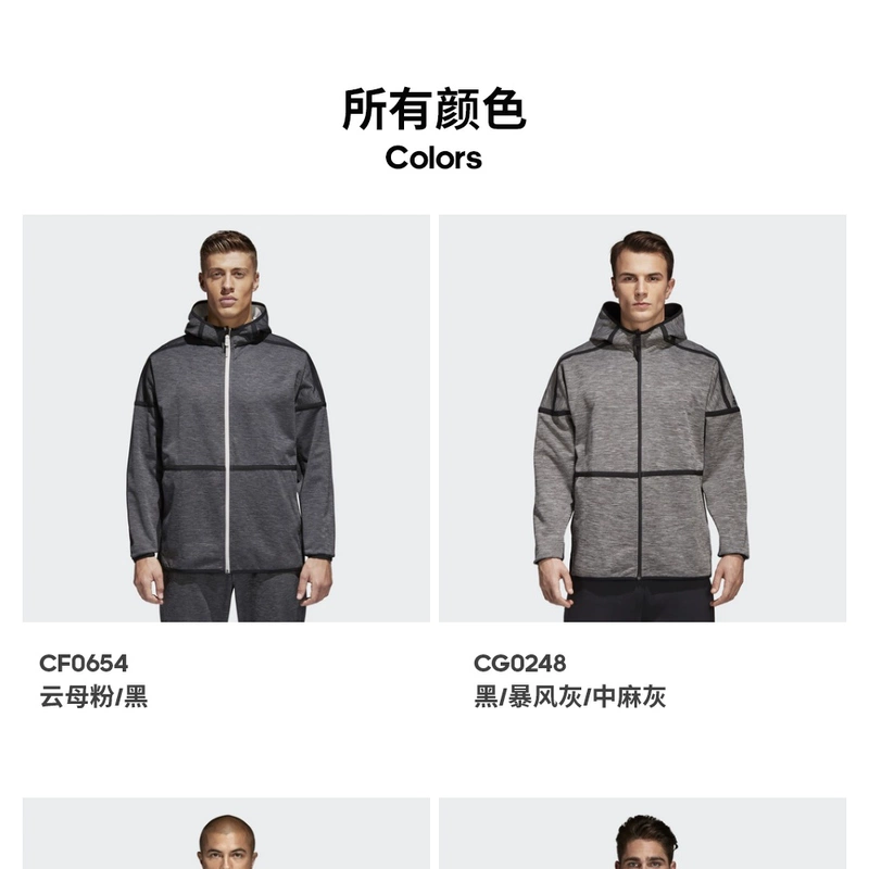 Adidas chính thức Adidas người đàn ông phong cách áo len / áo thun CG0248 - Áo khoác thể thao / áo khoác