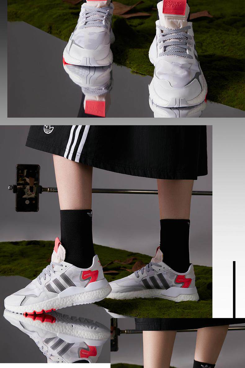 阿迪达斯 三叶草 NITE JOGGER 男女经典运动鞋 全掌BOOST中底 图3