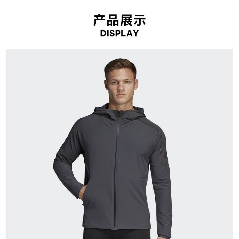 Adidas chính thức Adidas Z.N.E. JACKET M người đàn ông đang chạy áo khoác trùm đầu - Áo khoác thể thao / áo khoác áo khoác nỉ lining