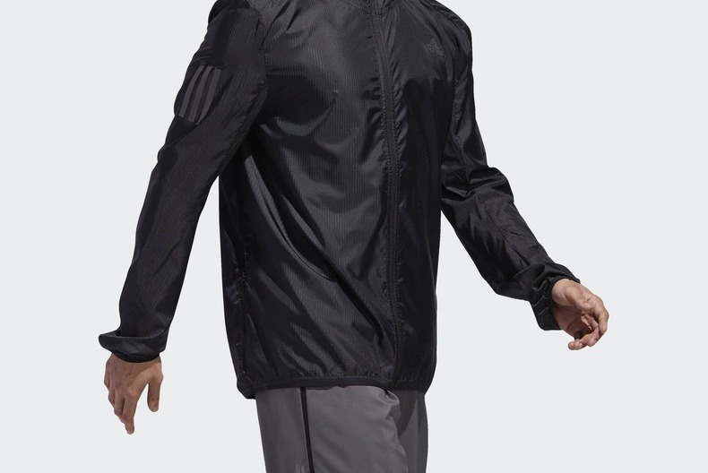 Adidas chính thức Adidas RESPONSE JACKET người đàn ông đang chạy áo khoác trùm đầu - Áo khoác thể thao / áo khoác