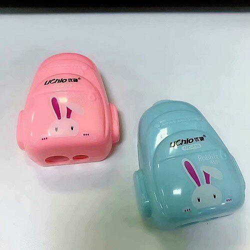 New school bag modeling pencil sharpener Pencil sharpener Pencil sharpener Pencil sharpener Pencil sharpener Stationery collection