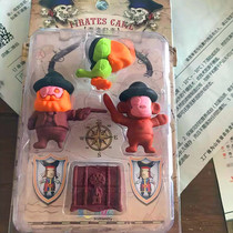 Simulation pirate return modeling eraser toy stationery